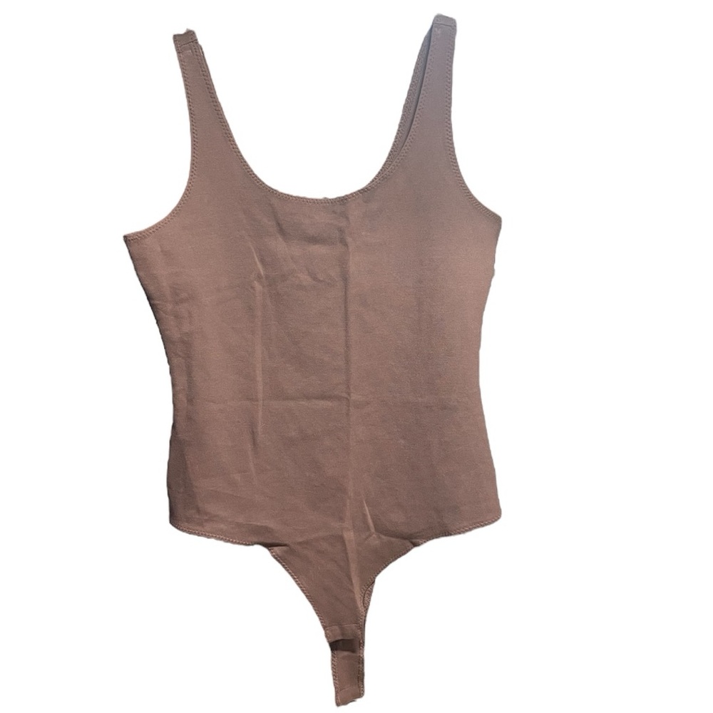 Brown Shinestar Sleeveless Bodysuit